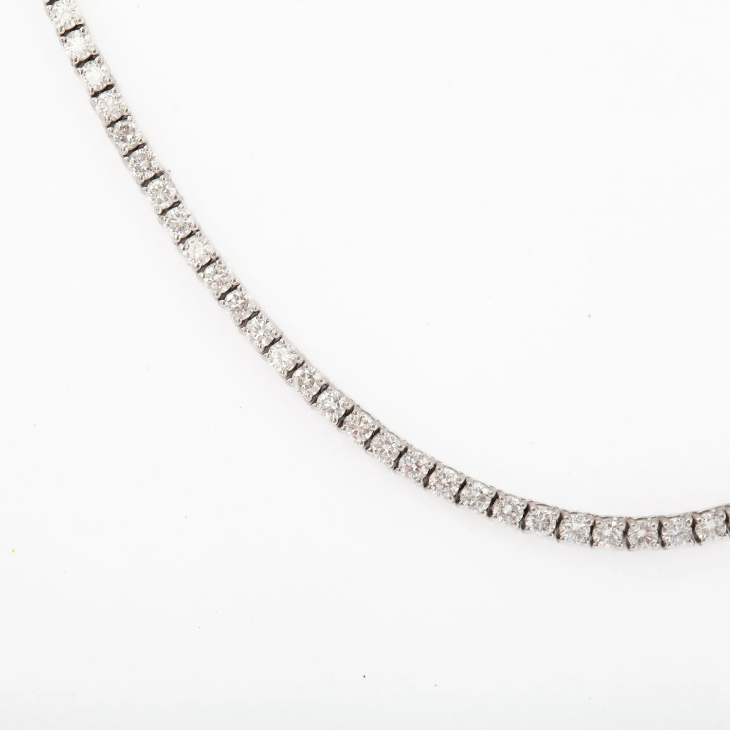 6.90 ctw White Gold Lab-Grown Diamond Tennis Necklace