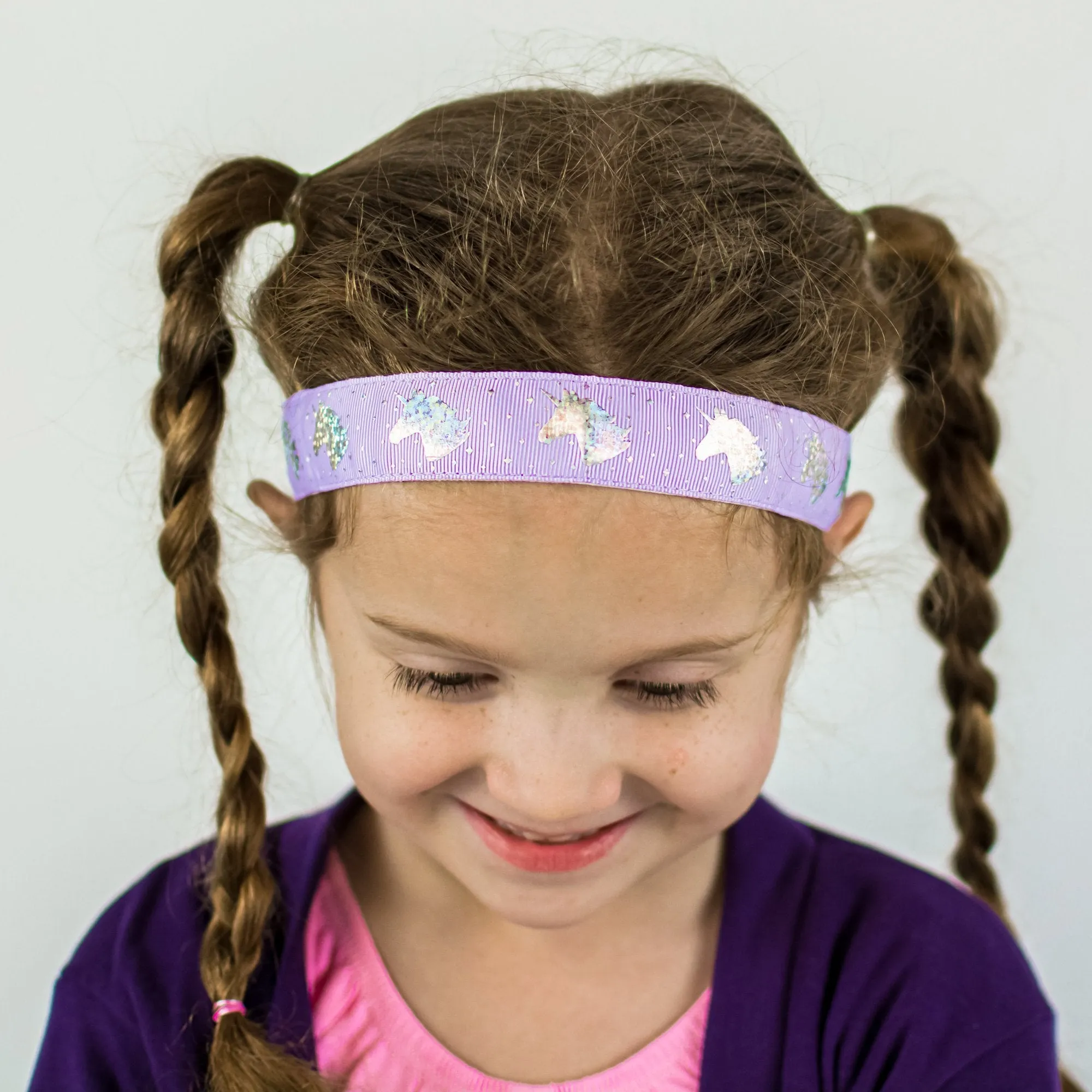 Adjustable No Slip Metallic Glitter Unicorn Headband