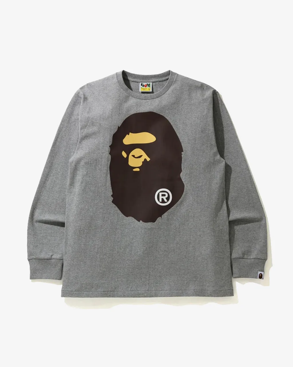 Big Ape Head L/S Tee Gray