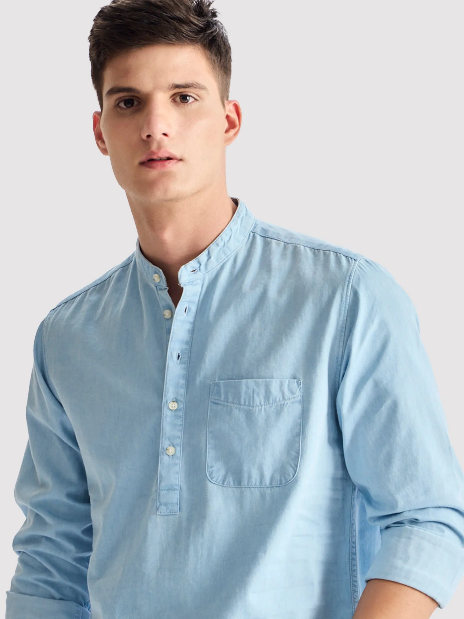 Blue Denim Kurta