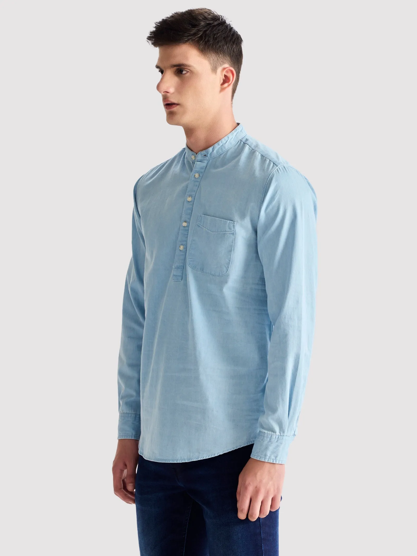 Blue Denim Kurta