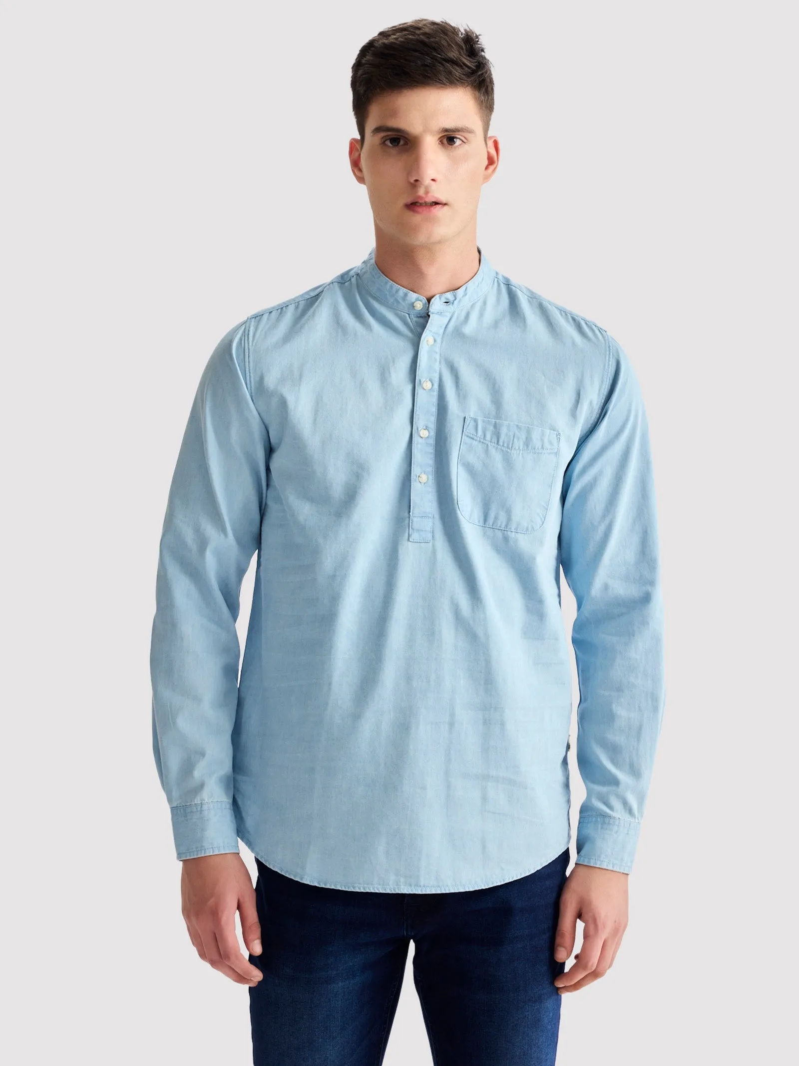 Blue Denim Kurta