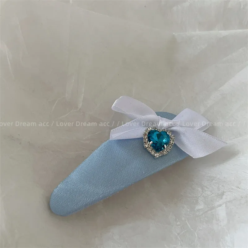 Blue Silk Clip