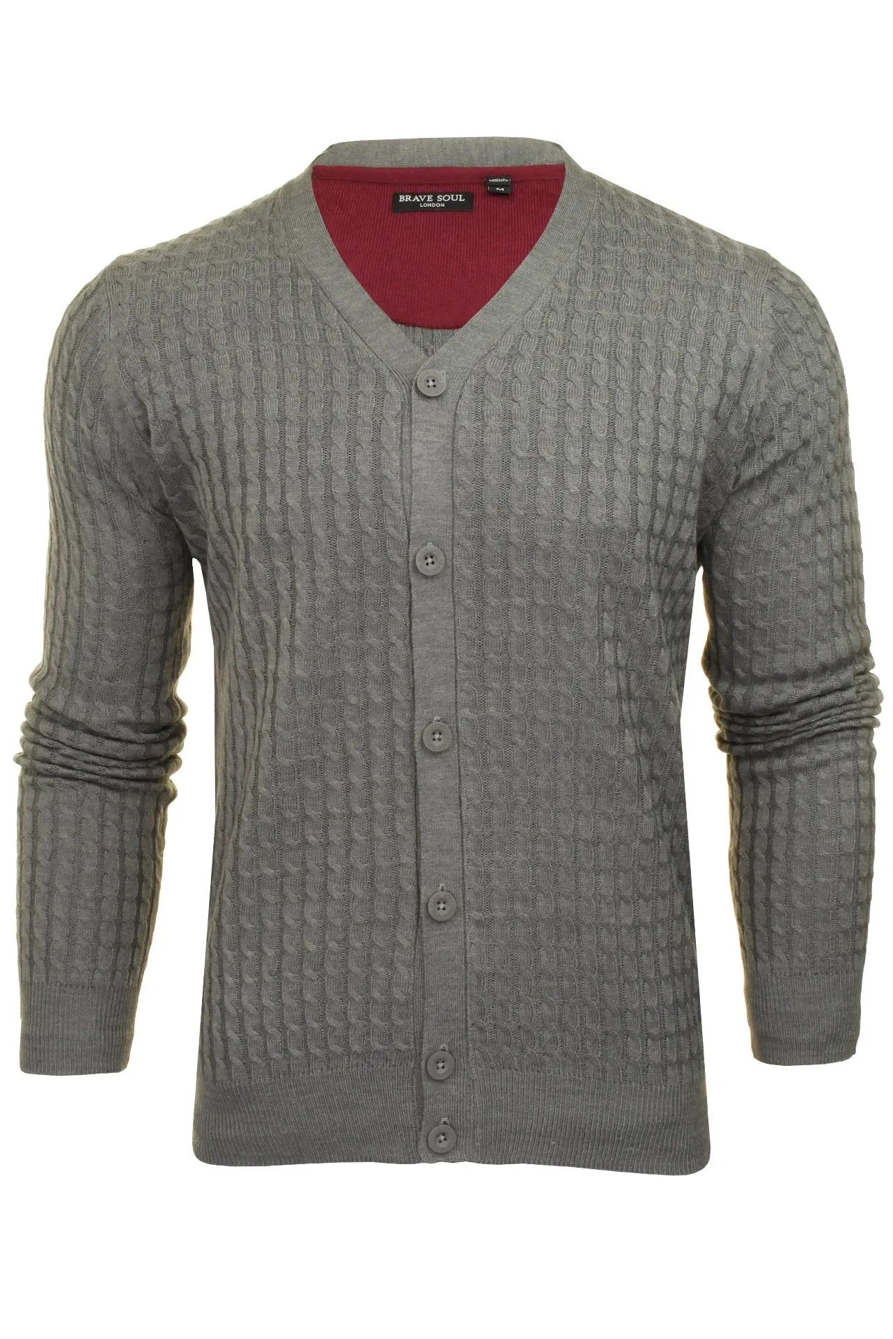 Brave Soul Men's 'Milford' Cable Knit Cardigan