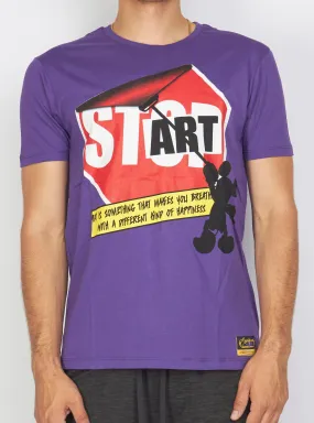 Buyer's Choice T-Shirt - Stop Art - Purple - ST 7535