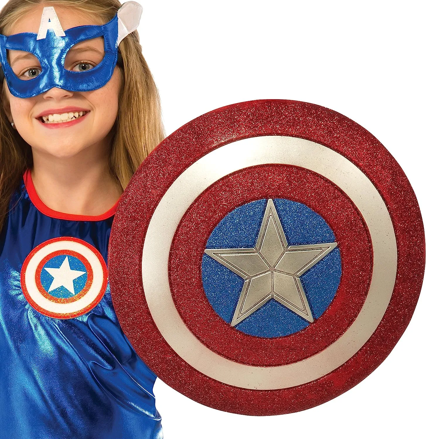 Captain America 12 Glitter Shield - Marvel Avengers