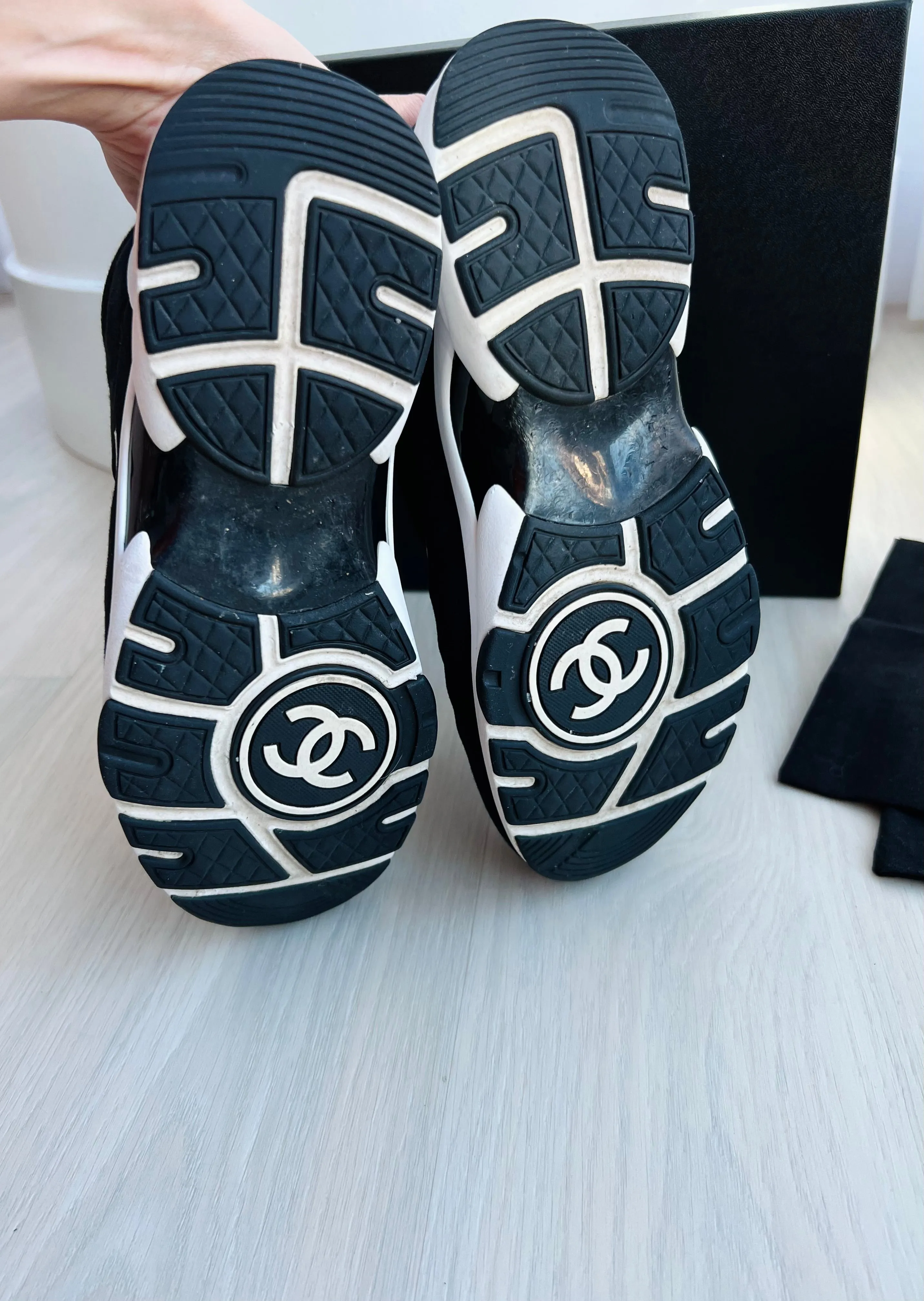 Chanel CC Neoprene Sneakers