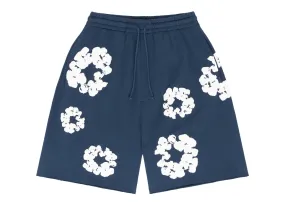 DENIM TEARS THE COTTON WREATH SHORTS NAVY