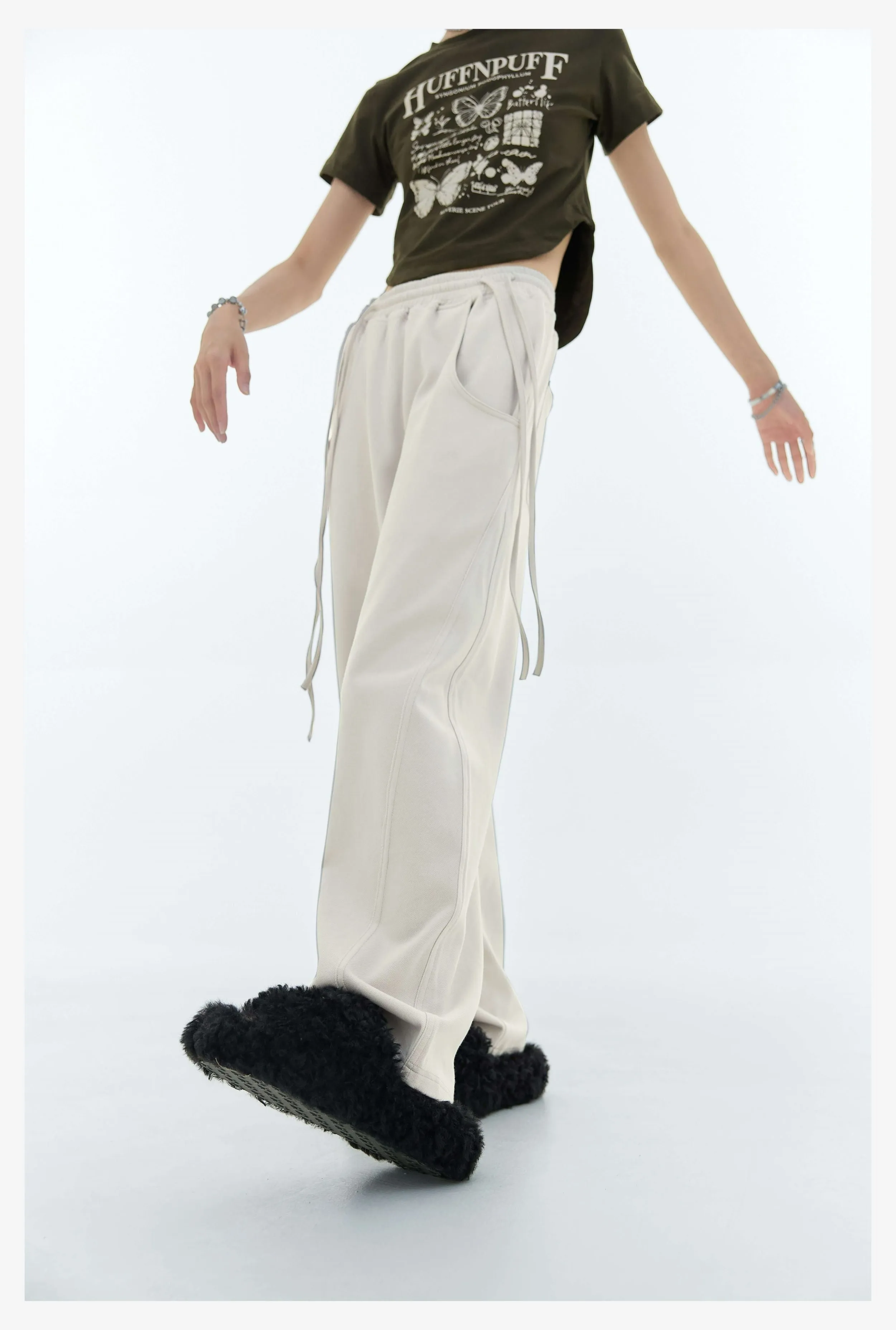 Double Side Waist String Jogger Pants