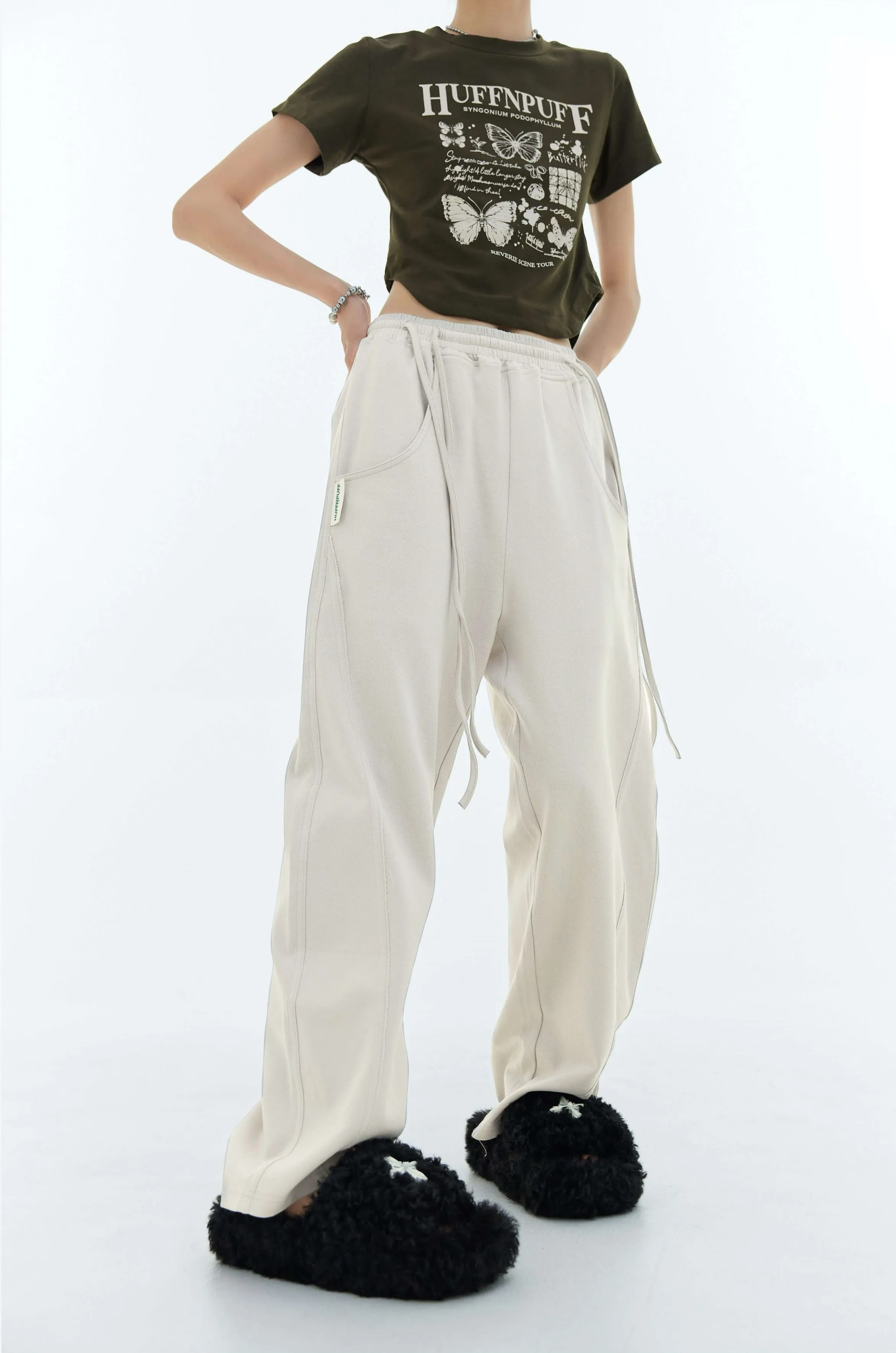 Double Side Waist String Jogger Pants