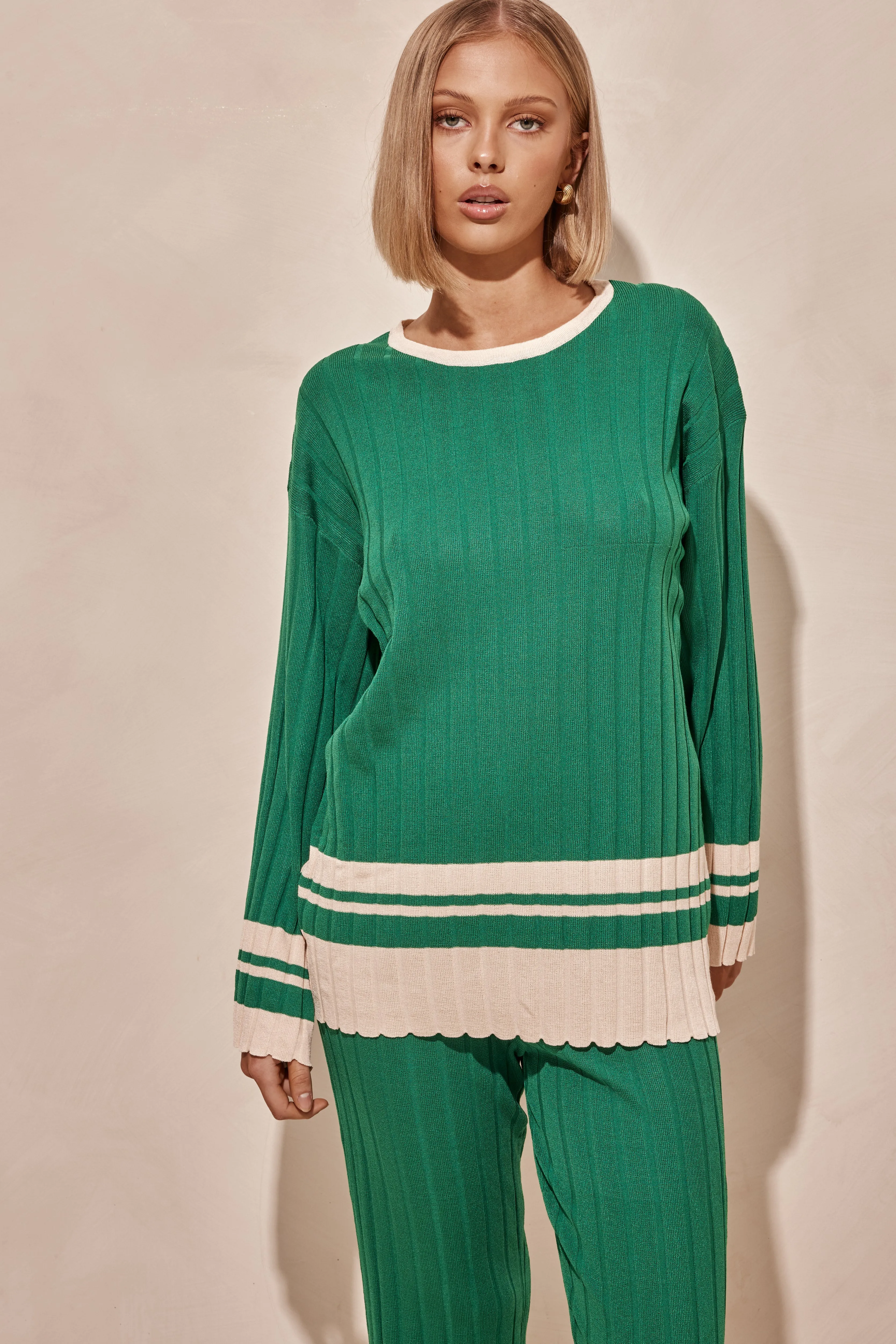 Evans Knit Set (Green)