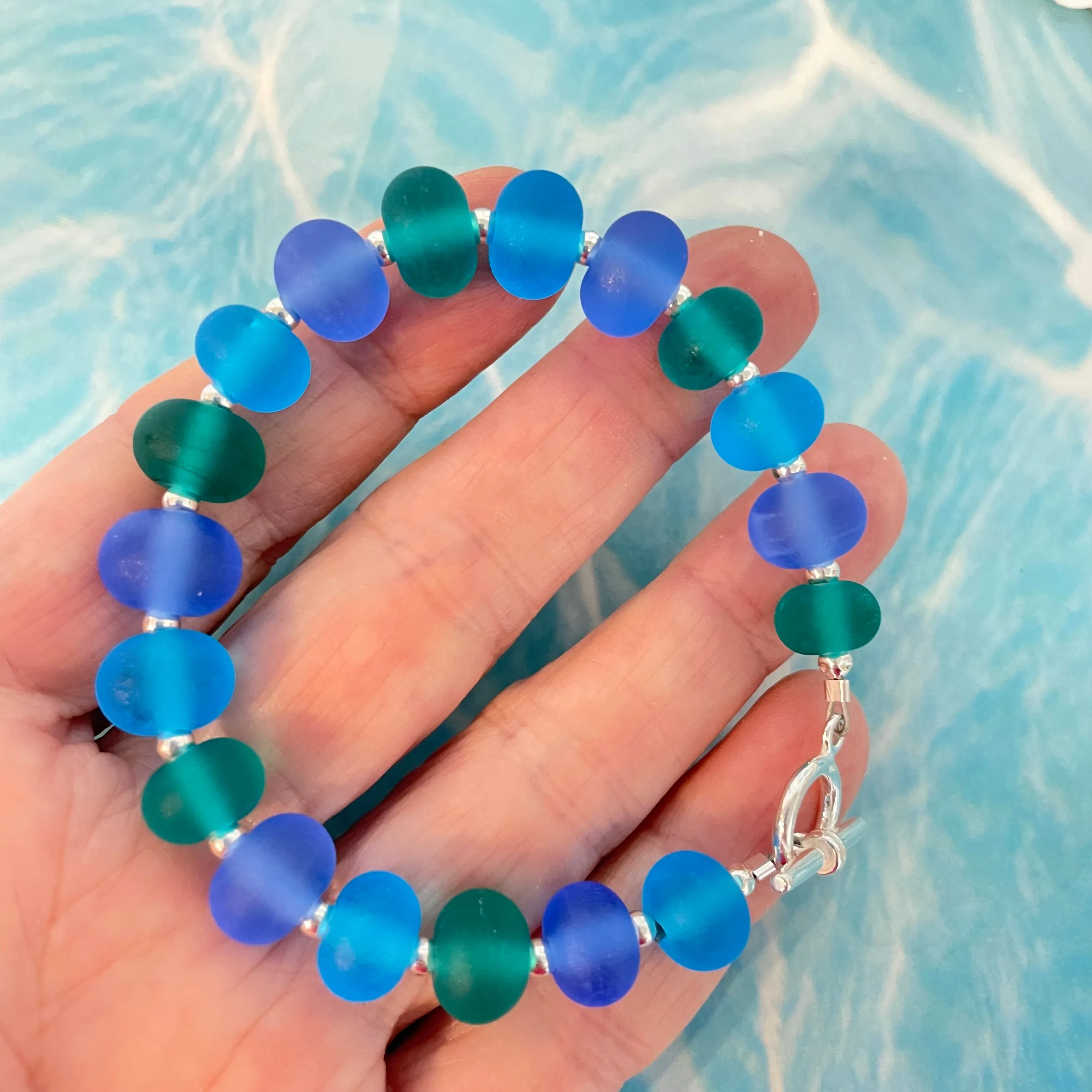 frosted ocean bracelet