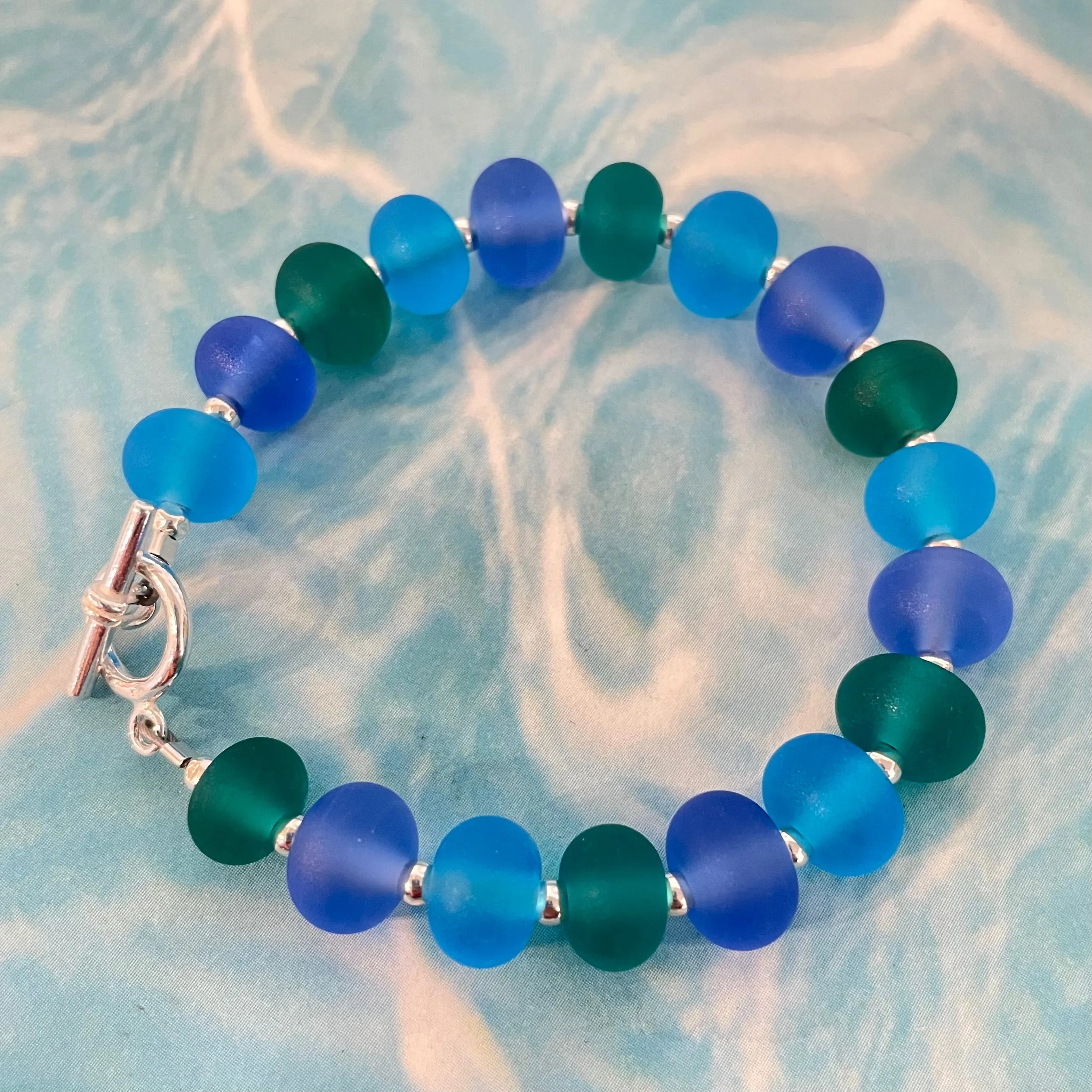 frosted ocean bracelet