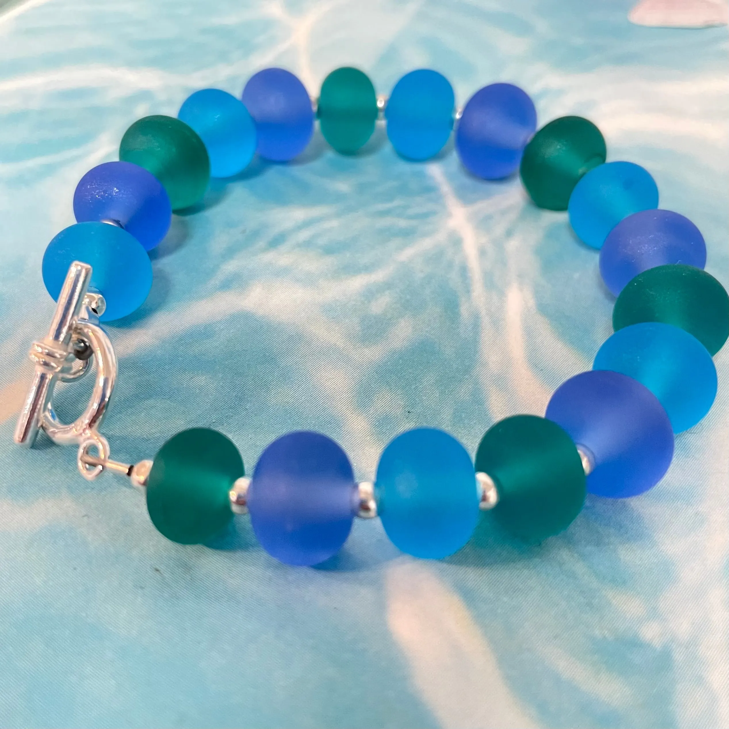 frosted ocean bracelet