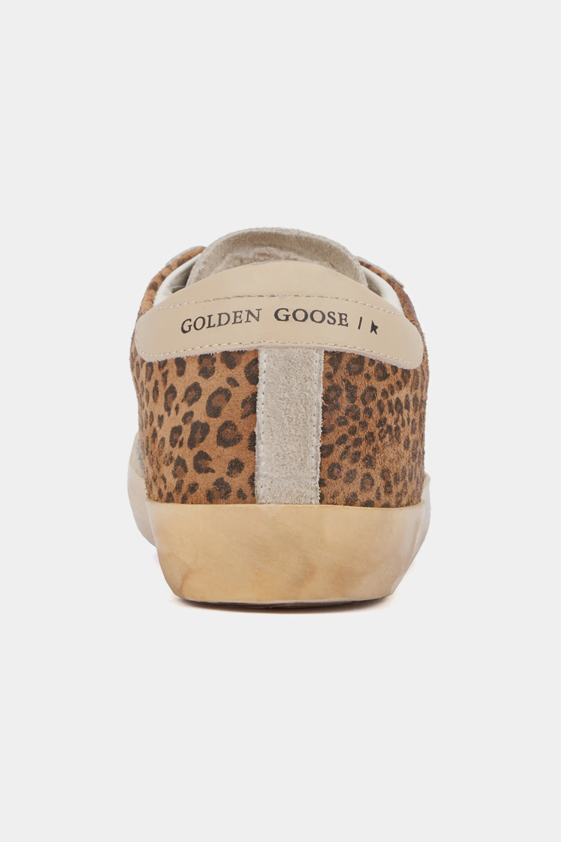 Golden Goose Super Star Leopard Print Low Top Sneaker