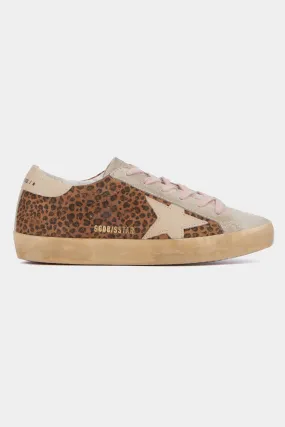 Golden Goose Super Star Leopard Print Low Top Sneaker