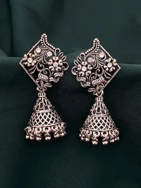 Gorgeous Designer Silver Oxidized Earings For Women