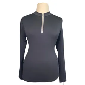 Horze 'Lucy' Training Shirt in Dark Navy - Women's Large (US  10)