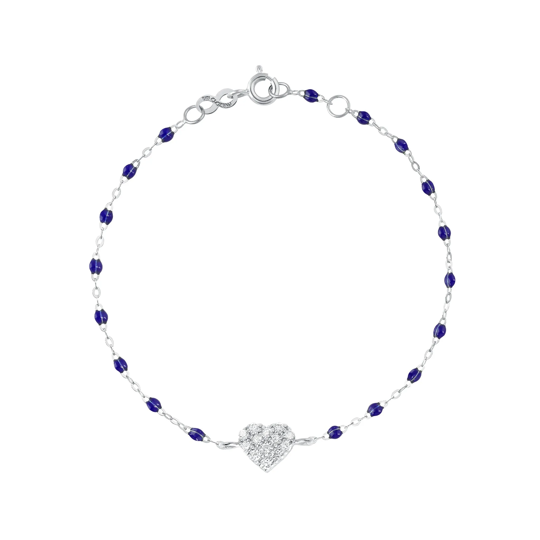 In Love Diamond Bracelet, Lapis, White Gold, 6.7"