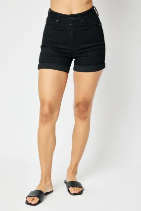 Judy Blue High Waist Tummy Control Cuffed Shorts