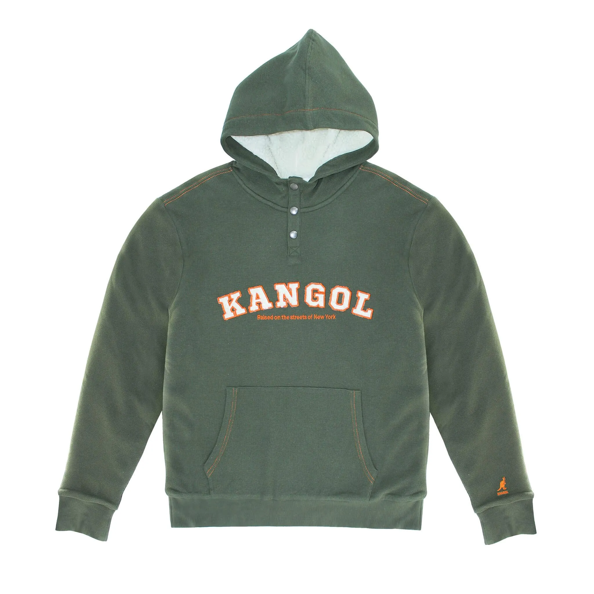 Kangol Workwear Sherpa Lined Waffle Hoodie