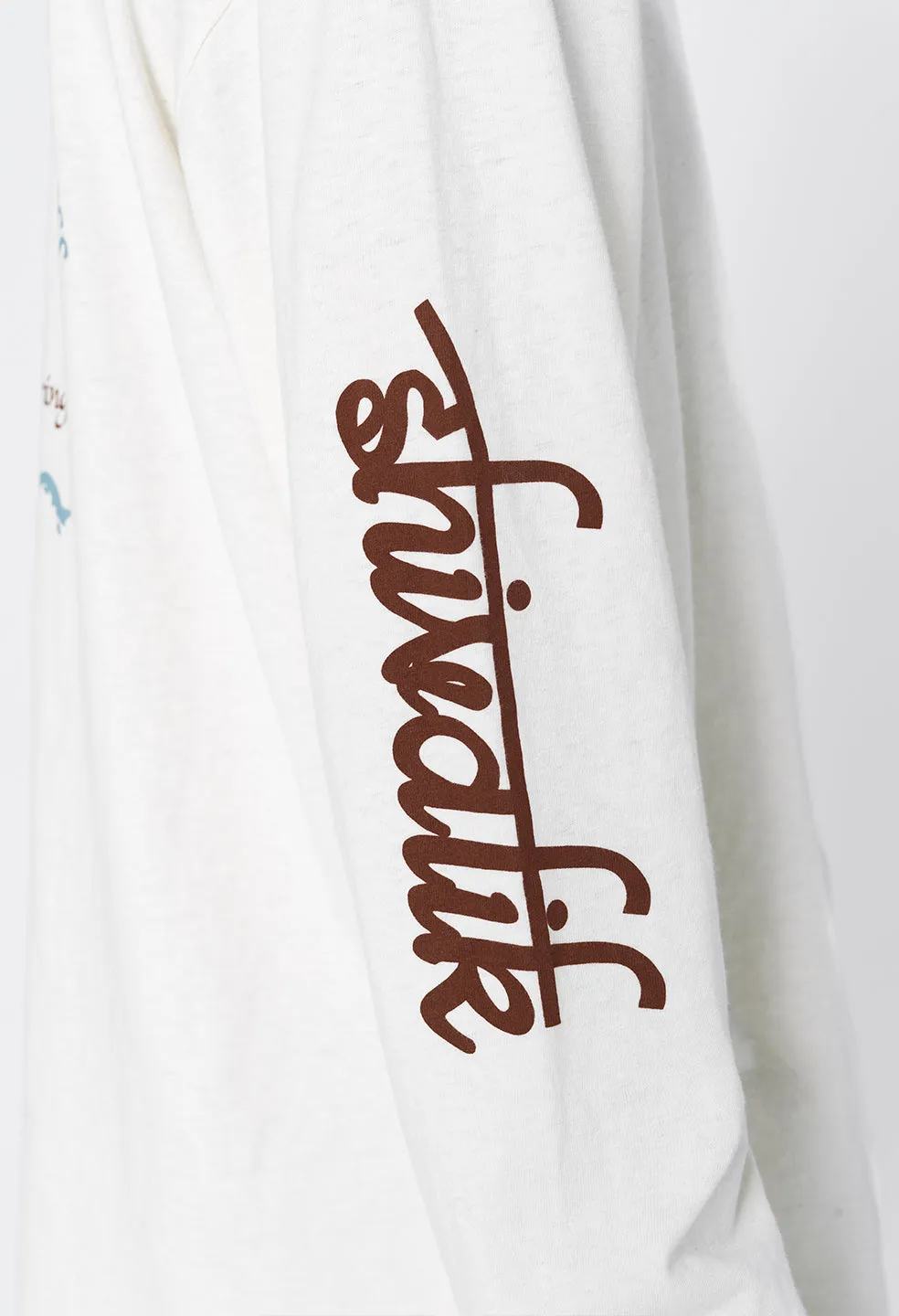 Life Is Always Sweet LS University Tee / Salt