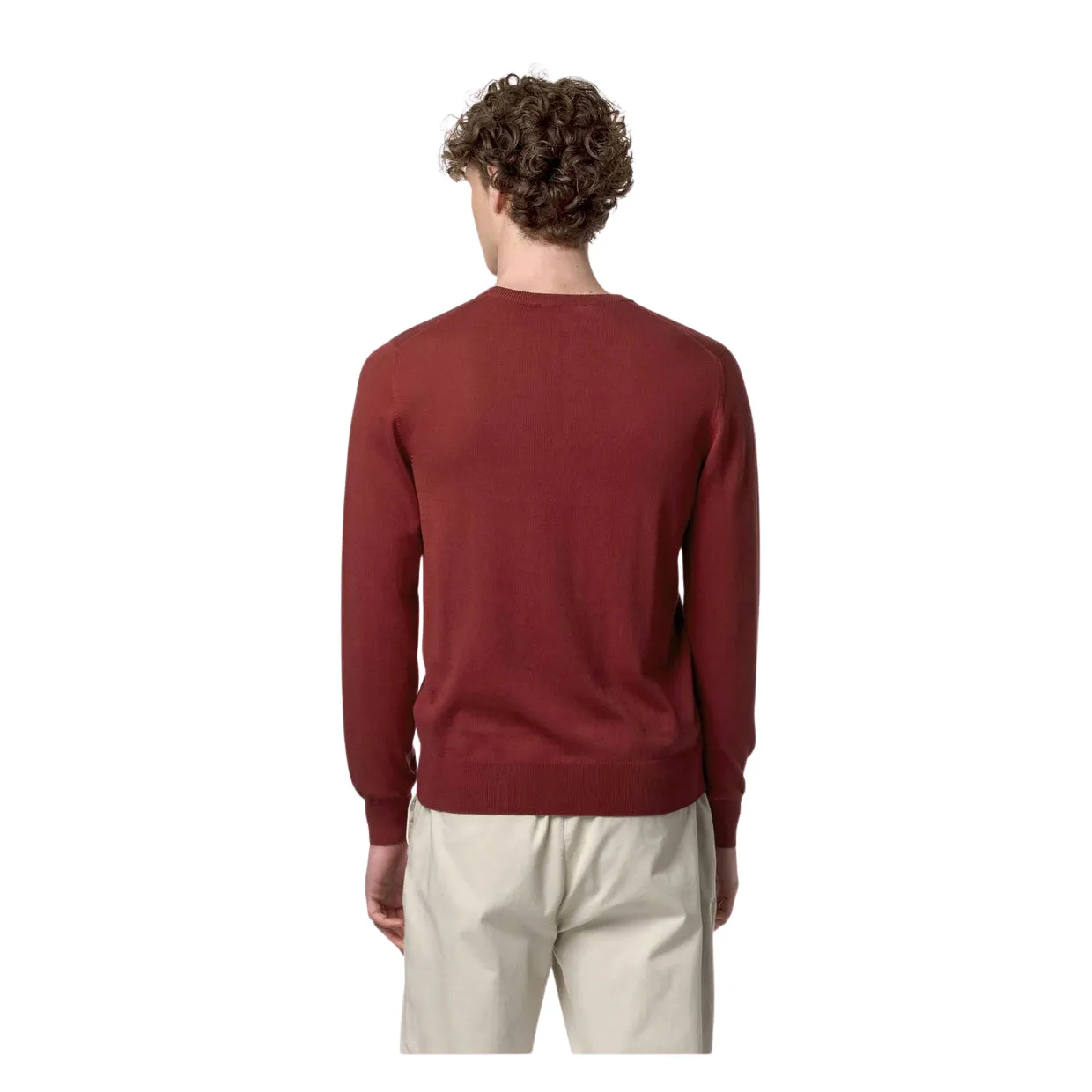 Maglione Uomo K-Way Sebastien Cotton PS Mattone