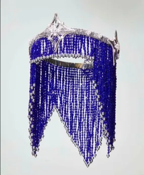 MCL Design Blue & Silver Costume Headdress