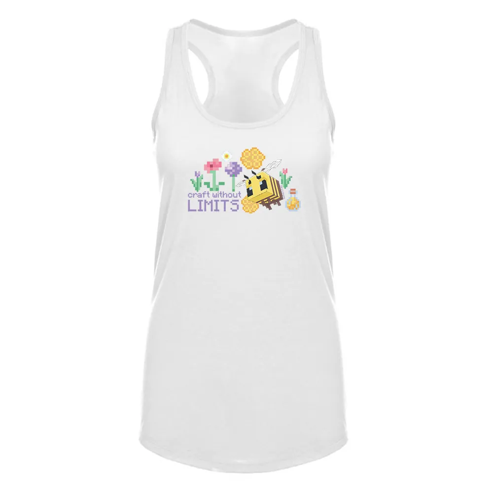 Minecraft Craft Without Limits Women's Racerback Tank Top