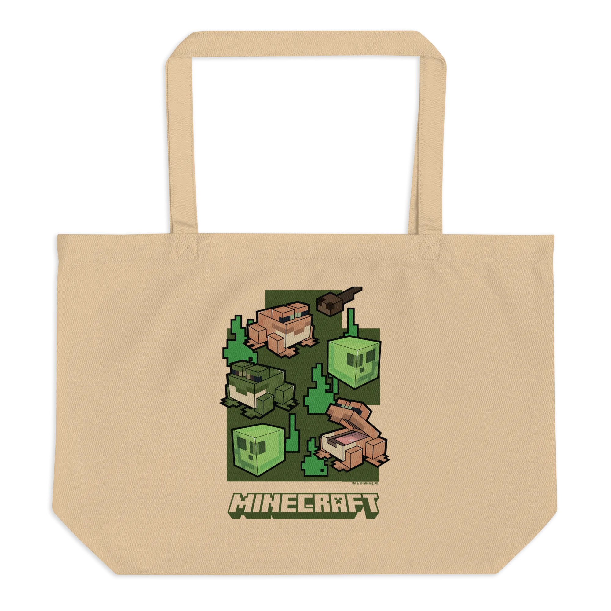 Minecraft Frogs Large Eco Tote