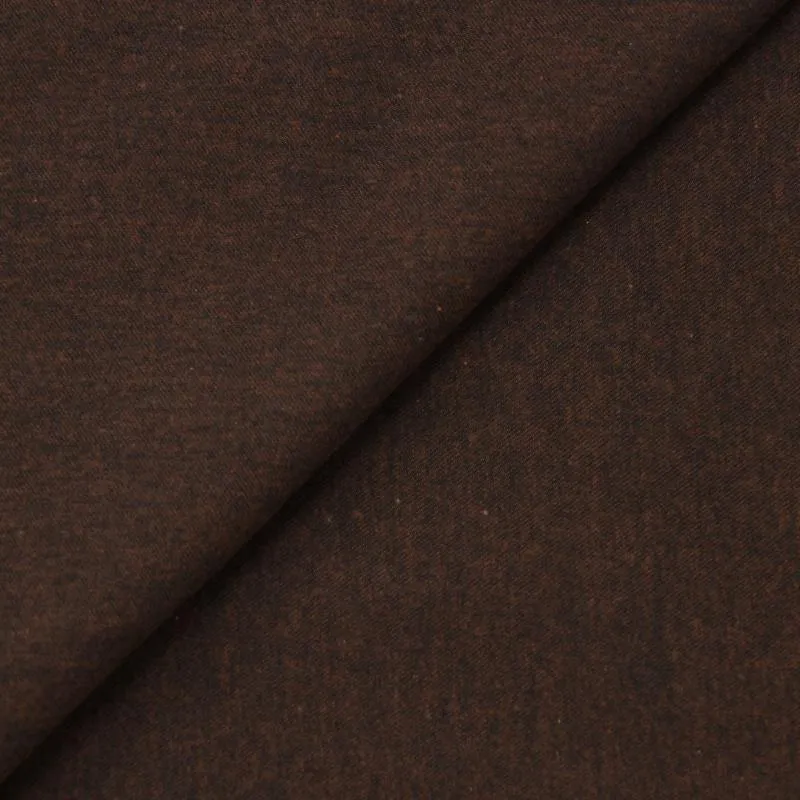 Monti Clark Melange Brown Brushed Cotton Shirt