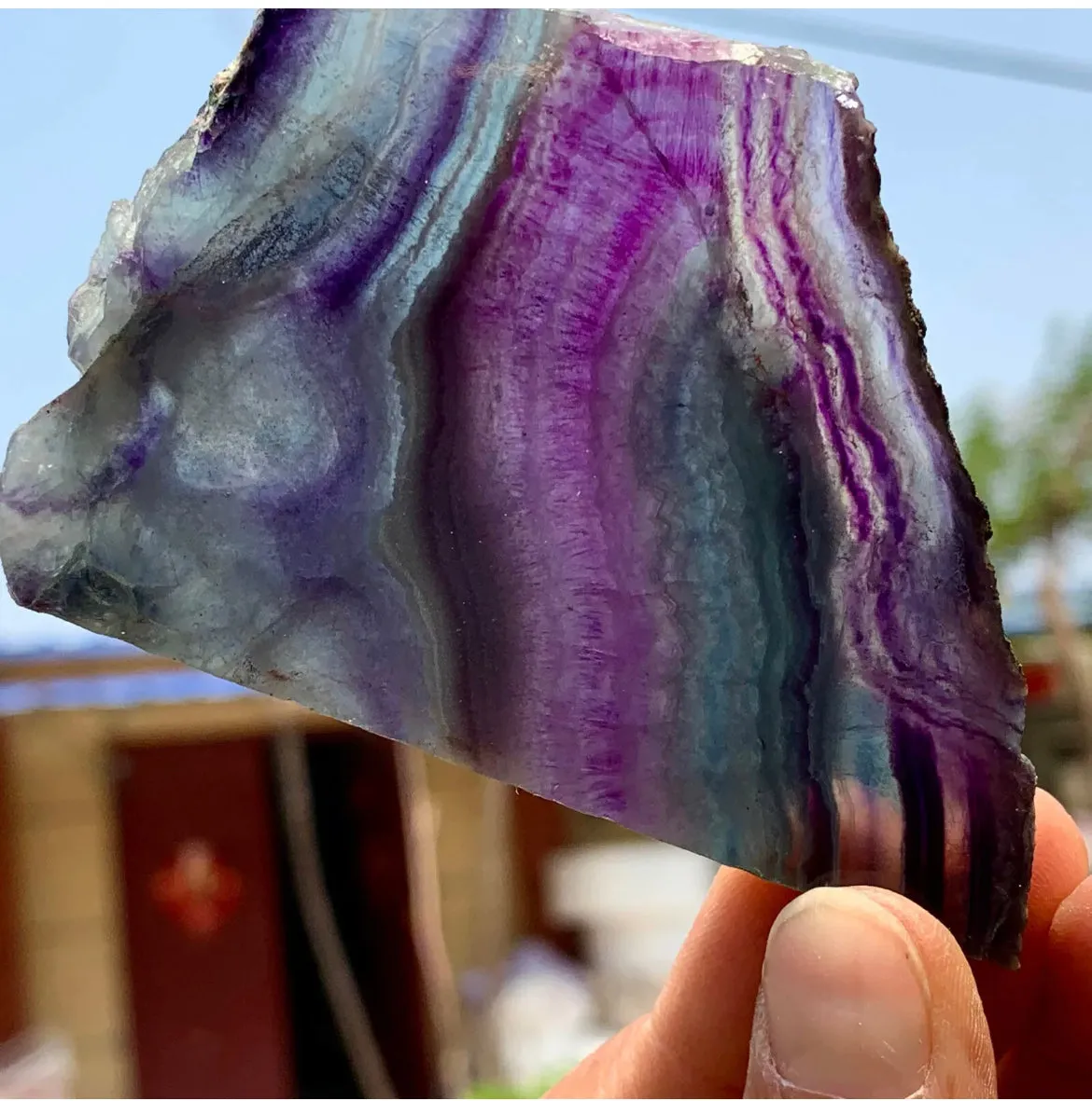 Natural Rainbow Fluorite Free form gemstone