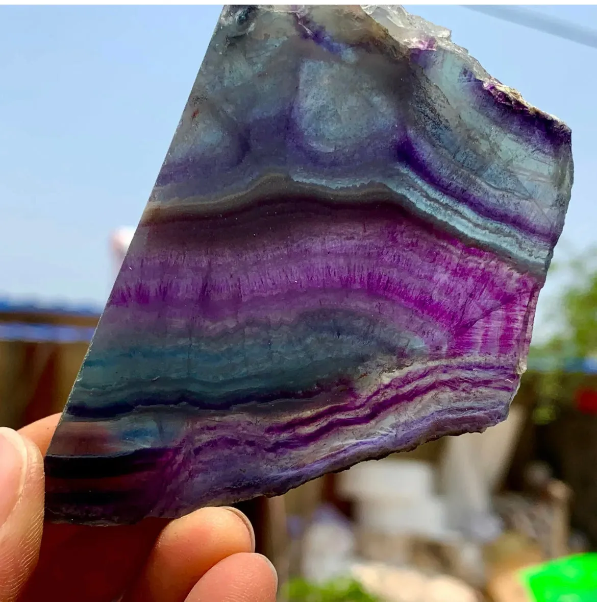 Natural Rainbow Fluorite Free form gemstone