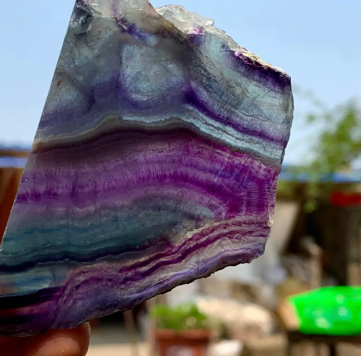 Natural Rainbow Fluorite Free form gemstone