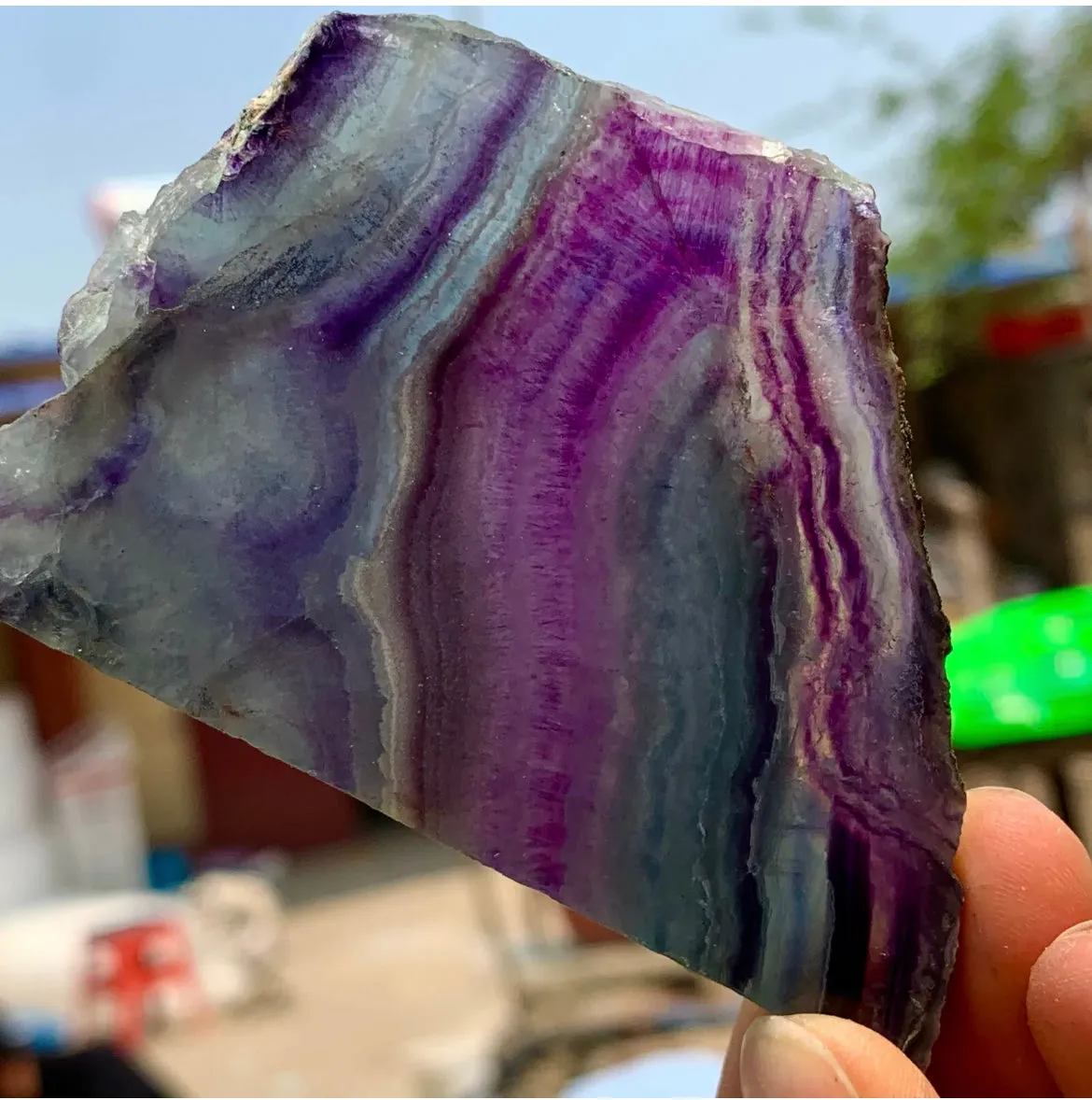 Natural Rainbow Fluorite Free form gemstone