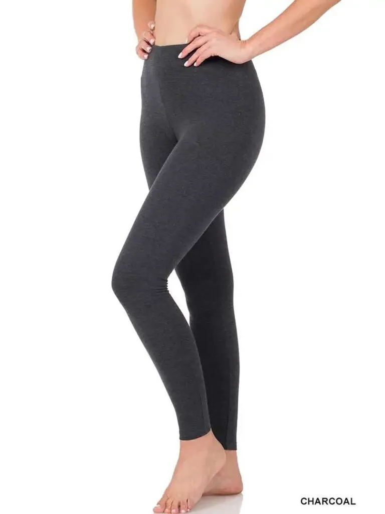 New! Premium Cotton Full Length Leggings Size XL