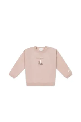 Organic Cotton Bobbie Sweatshirt - Gilly Dusky Rose