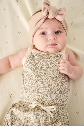 Organic Cotton Bridget Singlet Bodysuit - Ariella Eggnog