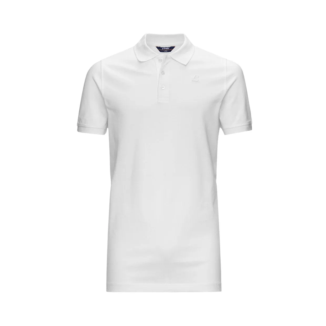 Polo K-Way Alain Cotton Piquet Bianco