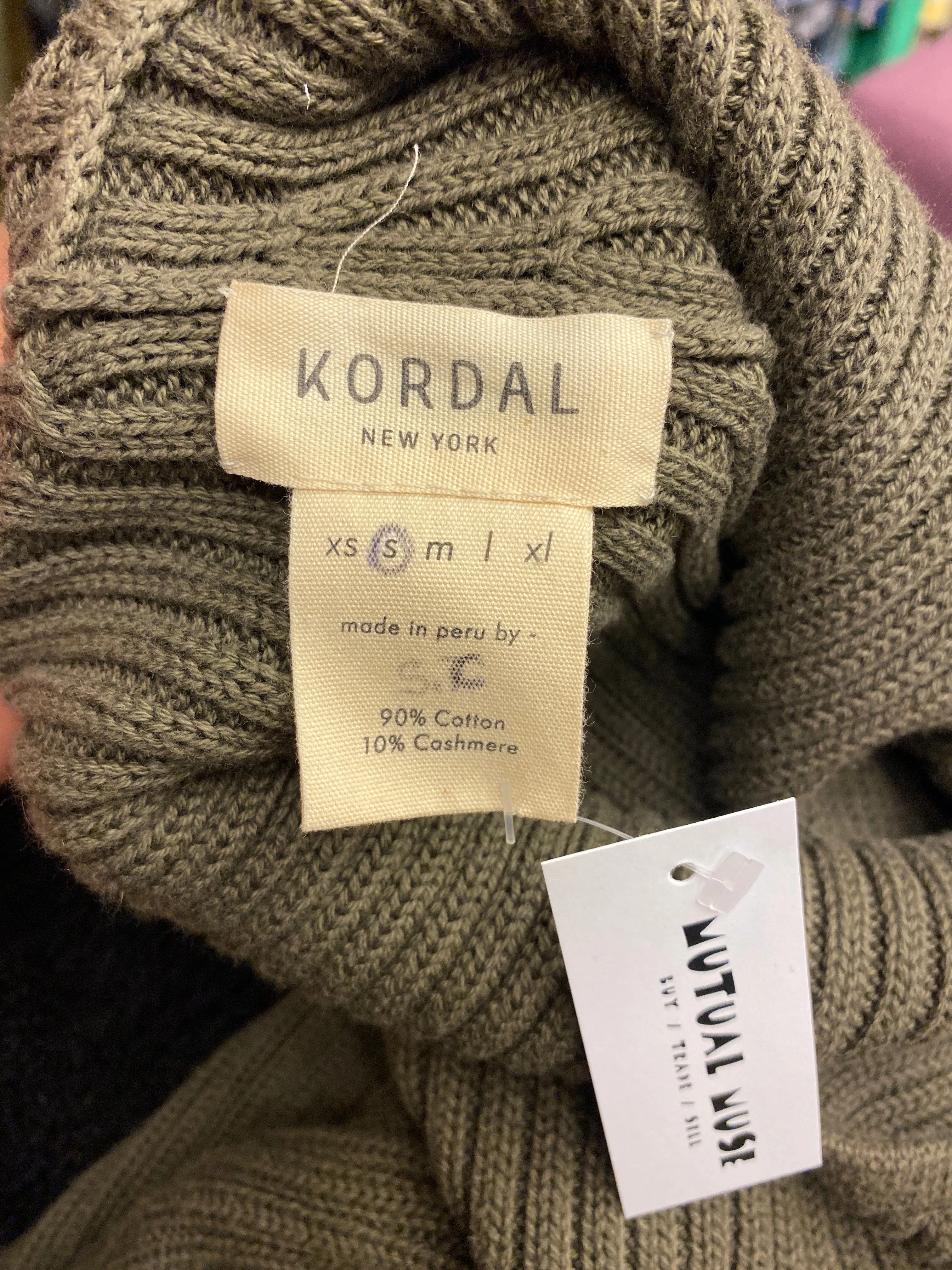 Size S - Kordal Cotton Cashmere Knit Dress