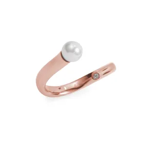 Stainless pearl/stone ring