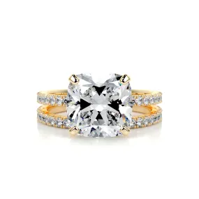 Stephanie Diamond Bridal Set -18K Yellow Gold