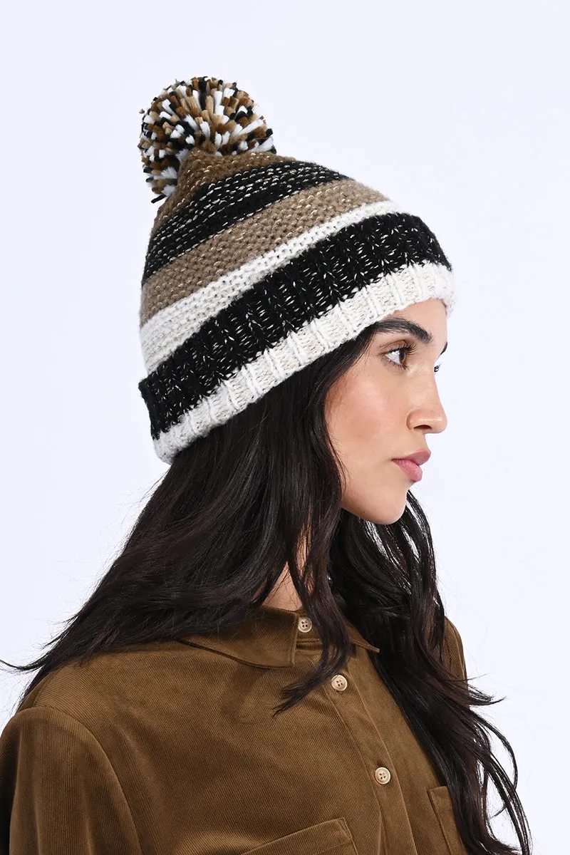 Stripe Knit Hat