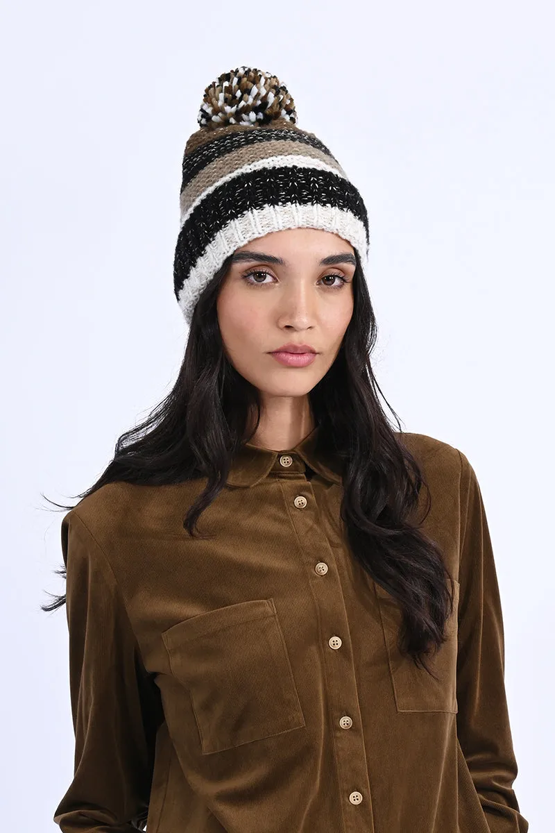 Stripe Knit Hat