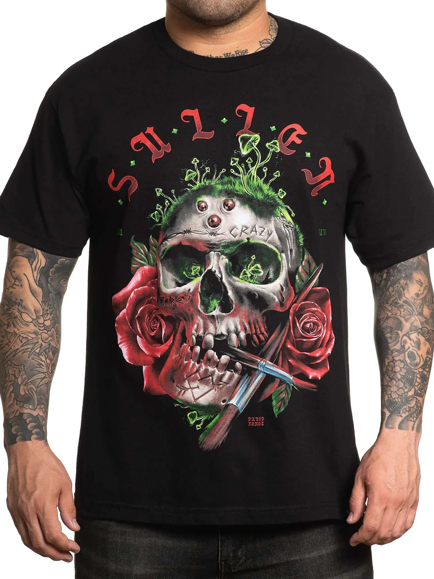 Sullen Men's Crazy Tired Short Sleeve Standard T-shirt