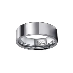 TUNGSTEN SQUARE SILVER BAND