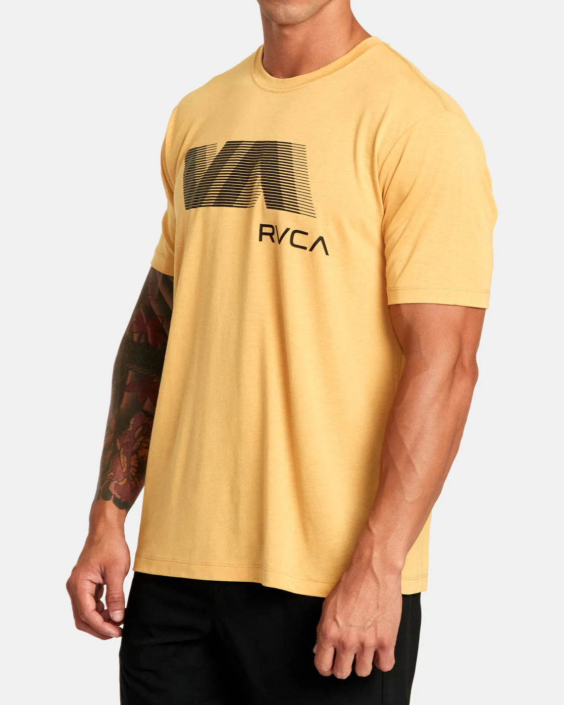 VA RVCA Blur Tee - Gold