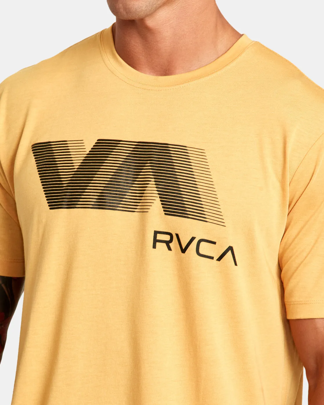 VA RVCA Blur Tee - Gold