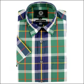 Viyella Club Check Supima Cotton & Linen SS.