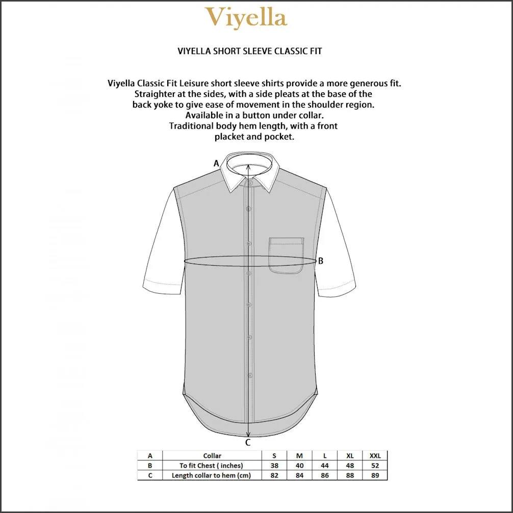 Viyella Club Check Supima Cotton & Linen SS.